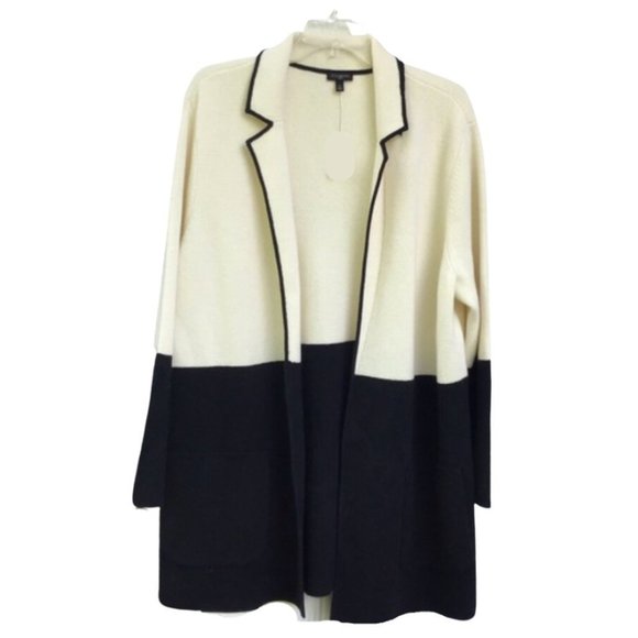 Talbots Sweaters - Talbots Open Front Wool Blend Cardigan - XLP